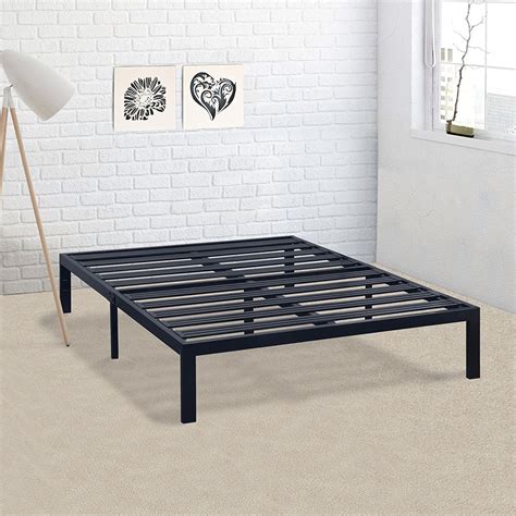 strong metal bed frame king